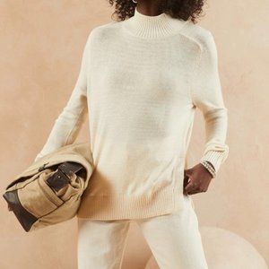 Cozy Mock-Neck Sweater- Banana Republic